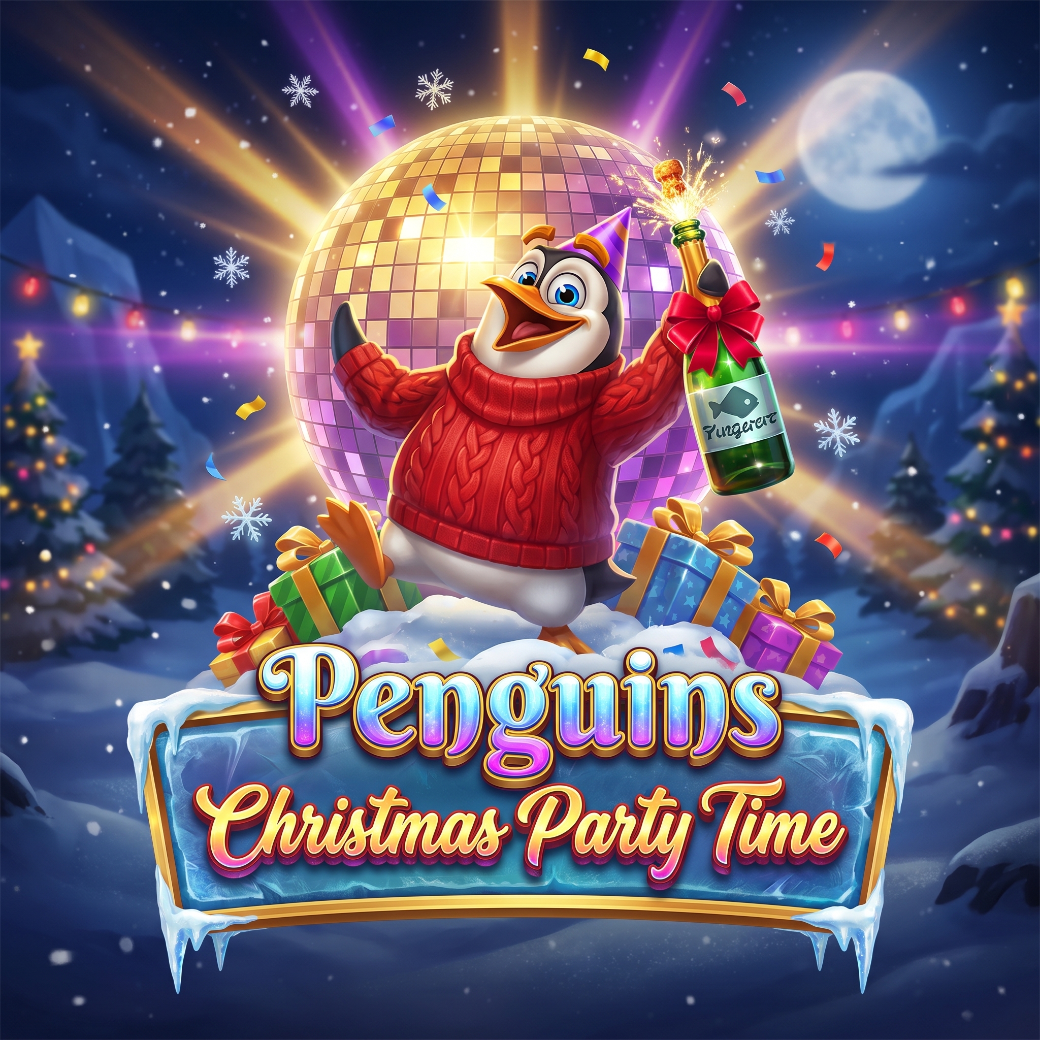 Penguins Christmas Party Time by Pragmatic Play