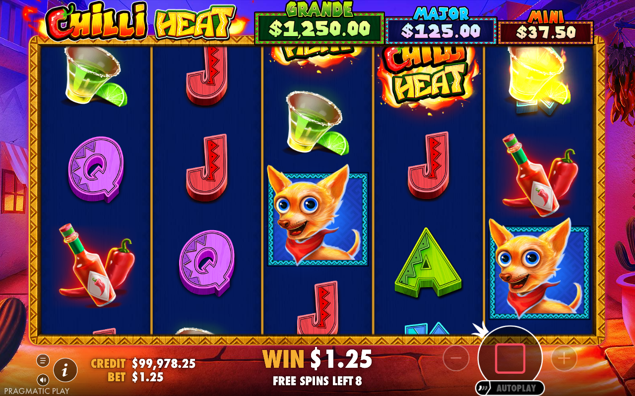 Free spins screen